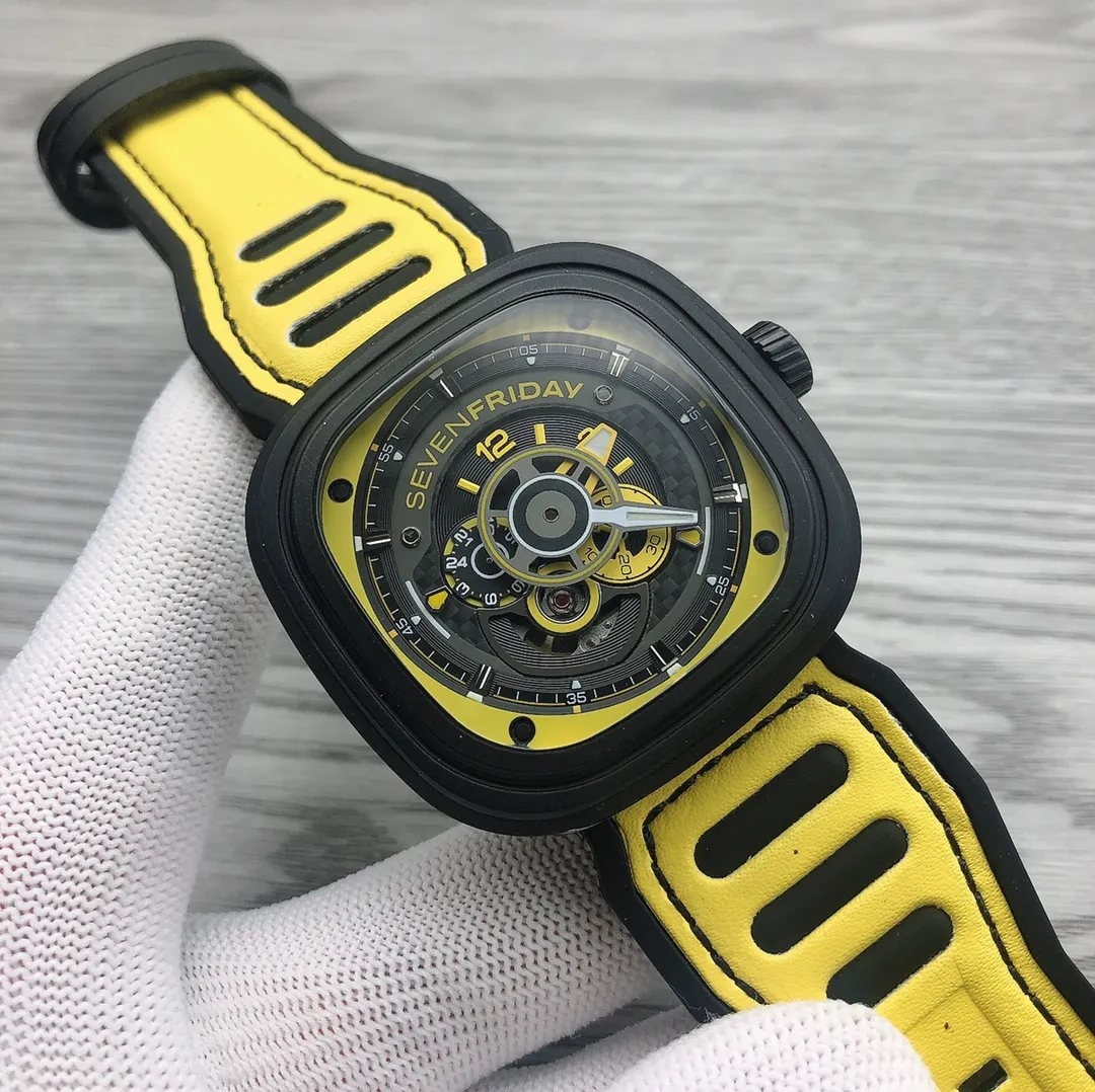 【Authentic Tmall】💰1640! Seven Friday-Seven Friday men's watch P6B/03. P6B/06 shipped! The design is inspired by racing cars. It is very handsome. The strap is specially made. It is different from the ones made by external manufacturers. Most of them on the market do not have the thickness of genuine products and the colors are not right. Supports Apple, Android, NFC, and super luminous display.